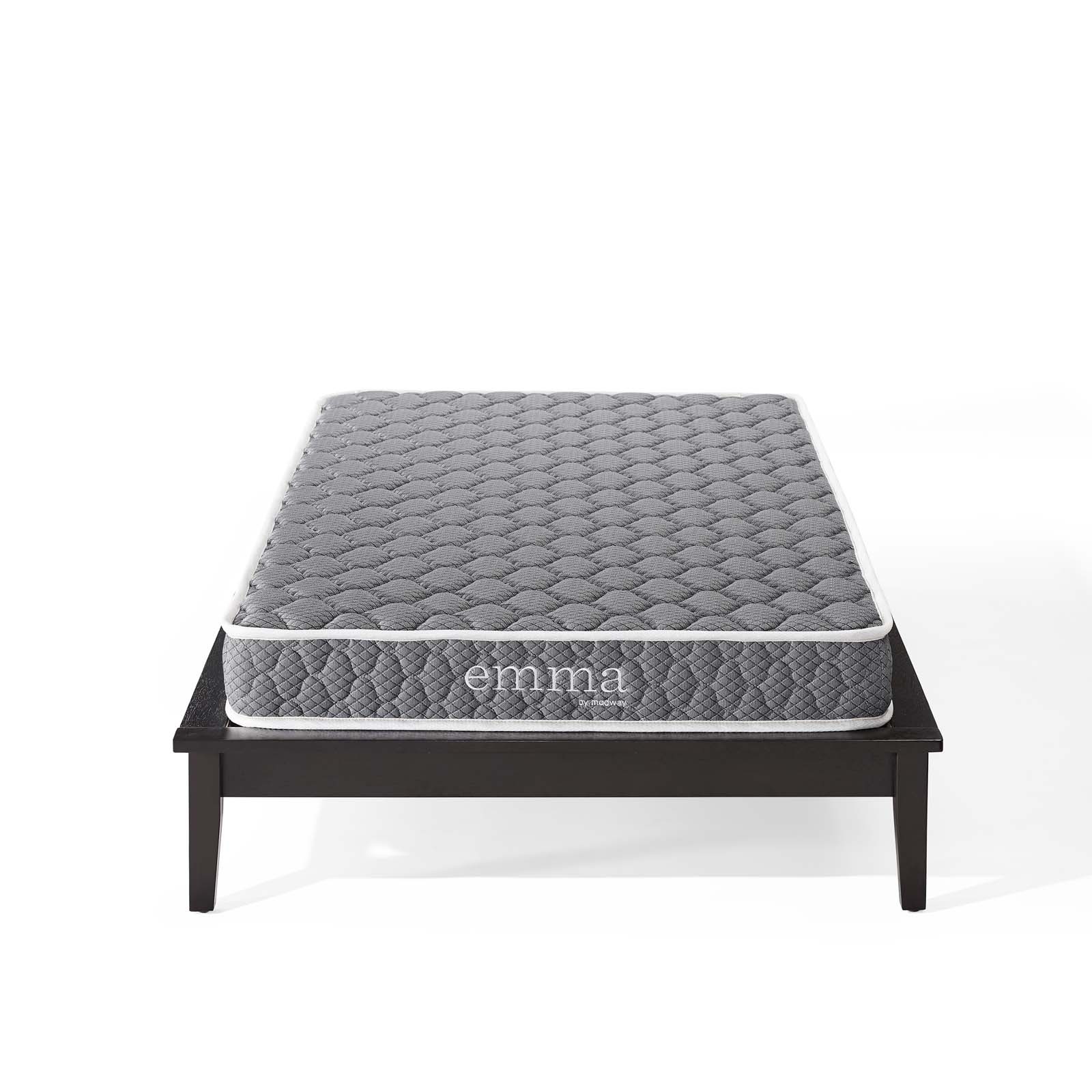 Emma White 6 Inch Twin Mattress MOD-5560-WHI Emma Collection by Modway