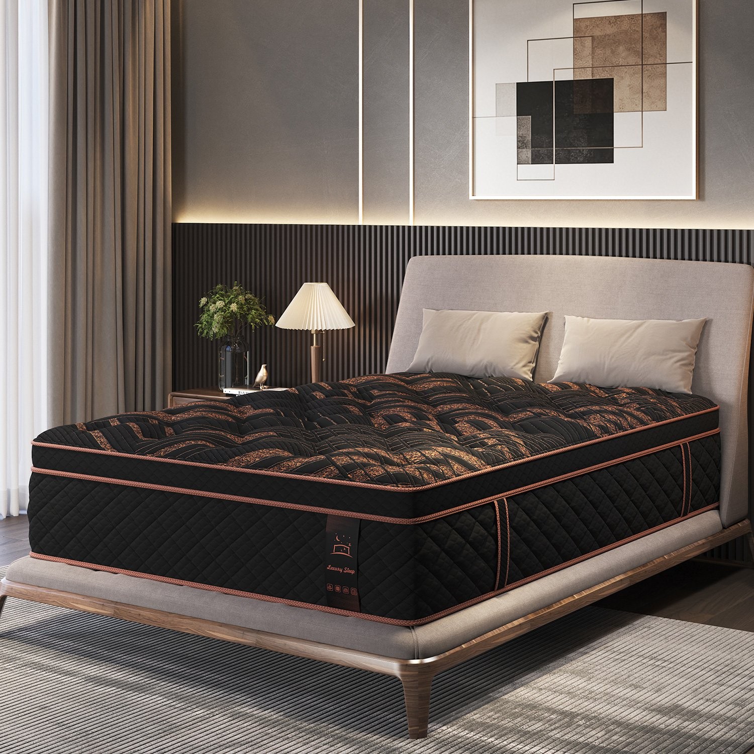 12/14 Inch Hybrid Gel Memory Foam Mattress Twin Full Queen King Size In a Box