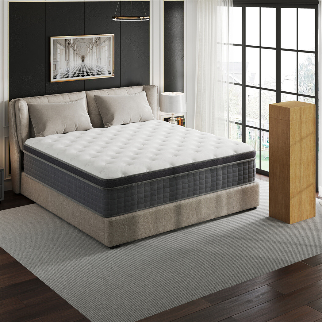 12″ Mattress Twin Full Queen King Size Hybrid Pocket Spring Memory Foam MICOOLS