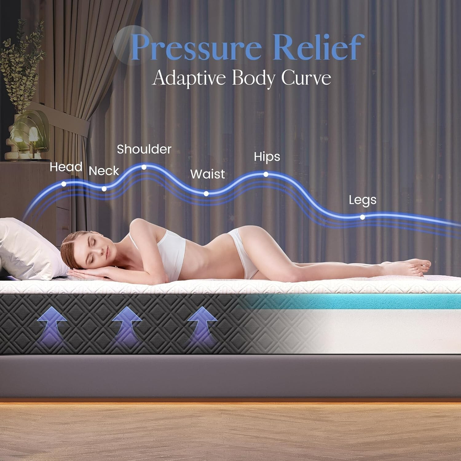 5 Inch Memory Foam Twinxl Mattress Medium Firm Cooling CertiPUR-US 612