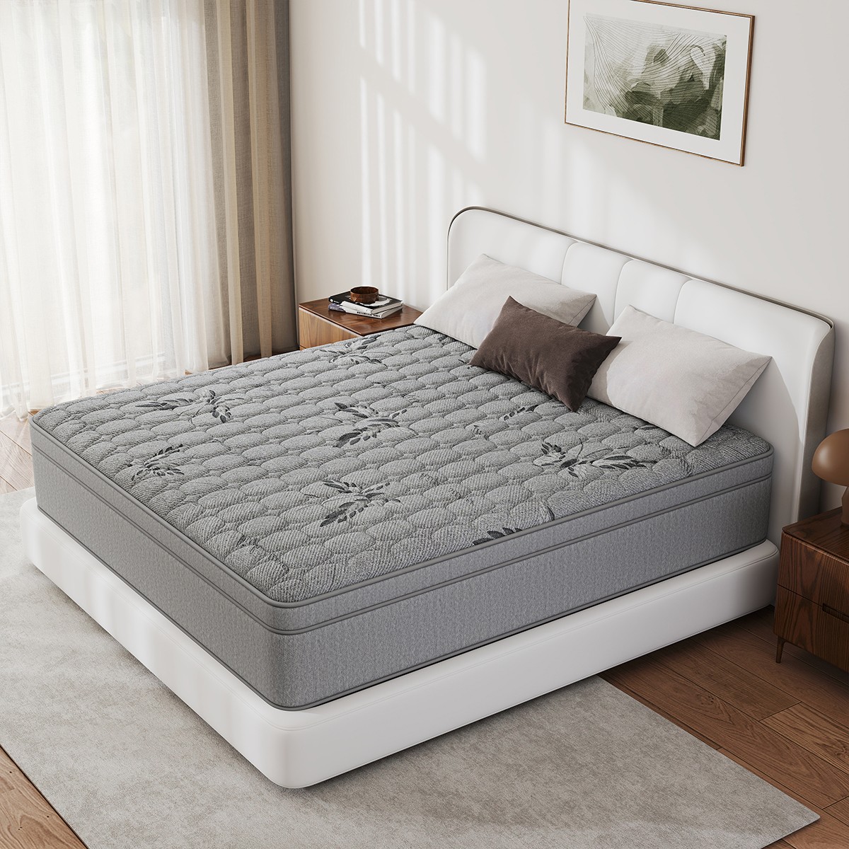 12″14″ Gel Memory Foam Mattress In A Box Pocket Spring Twin Full Queen King Size