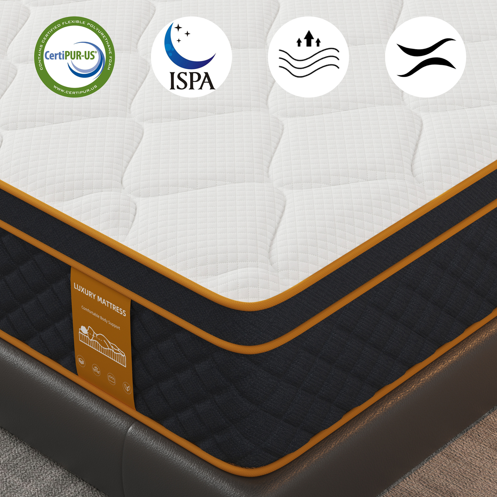 Full /Queen /King Mattress, 10in/12 Inch Memory Foam Hybrid Mattress Springs