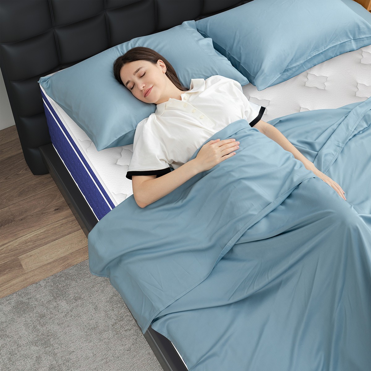 12″ Full Size Mattress Gel Memory Foam Pocket Spring Pressure Relief Medium Firm