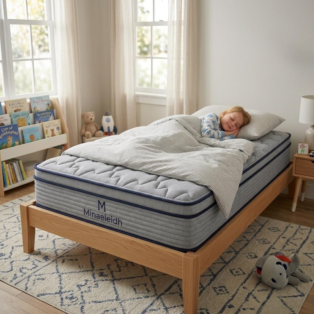 Twin Size Mattress, 10 Inch Twin Hybrid Mattress Bed in A Box, Soft Plush Fee…