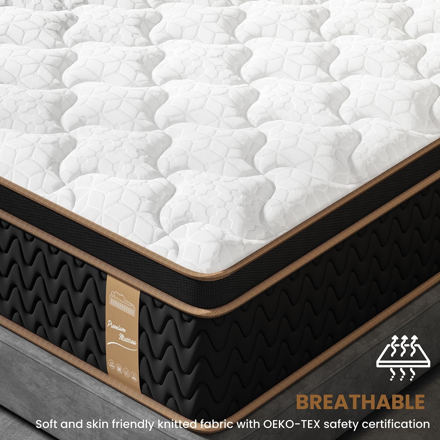 12” Full Queen King Size Mattress Memory Foam Medium Firm Mattress in a box