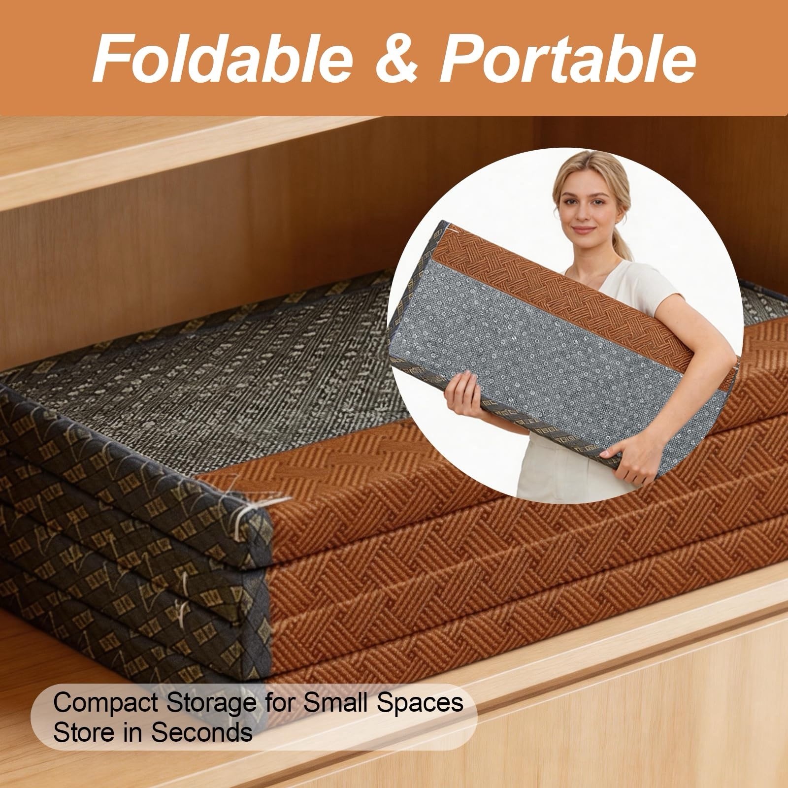 Japanese Traditional Tatami Mattress, Coconut Coir Mat Crafted From Rush Grass
