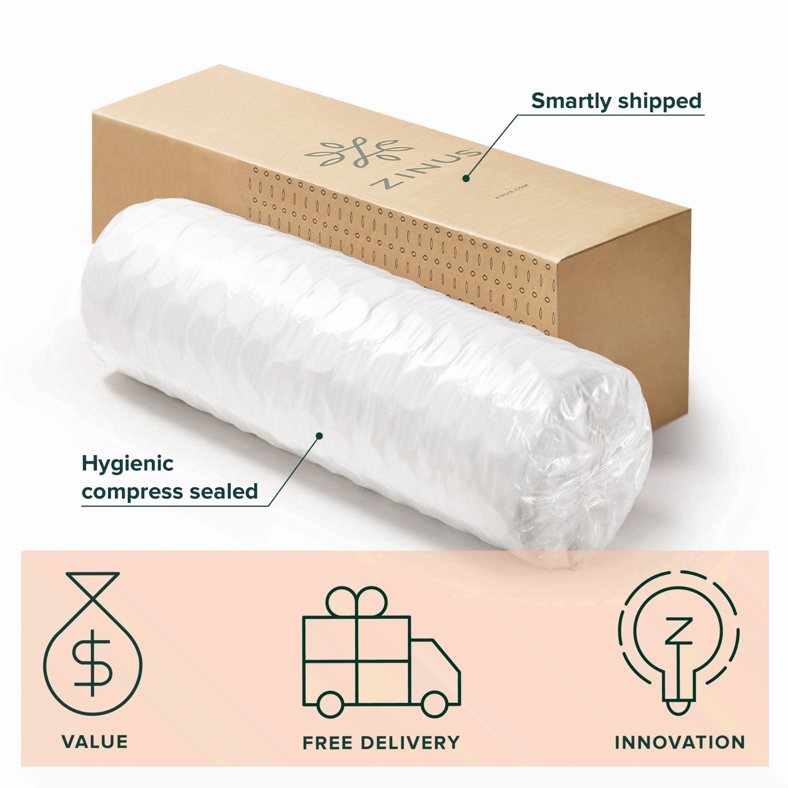 Support Plus 10″ Twin Tight Top Medium Hybrid Mattress with Comfort Foam