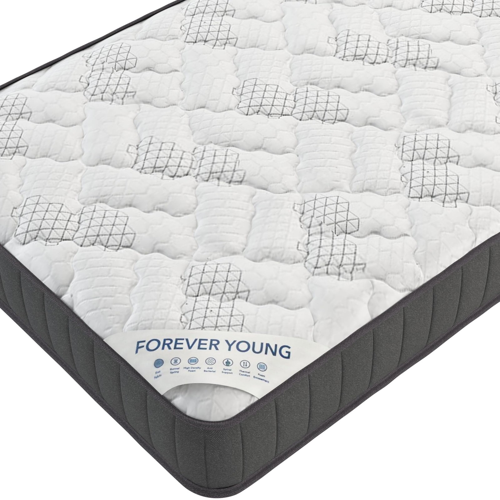 9″ Hybrid Twin Mattress – Firm – Made in USA – Individually Pocketed Coils & …