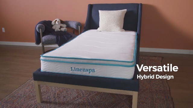 Linenspa 10 Inch Memory Foam Spring Hybrid Mattress Medium Feel Twin Size
