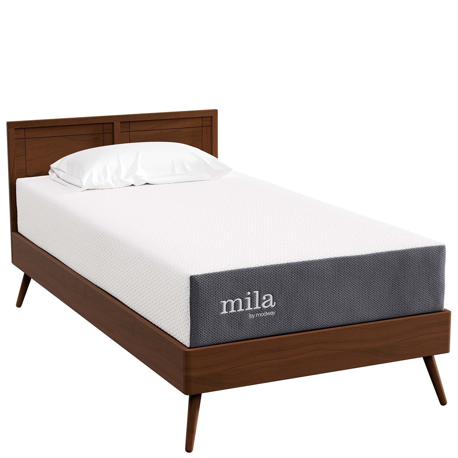 Modway Mila Firm 10″ Fiberglass Free Memory Foam Twin Mattress for Kids