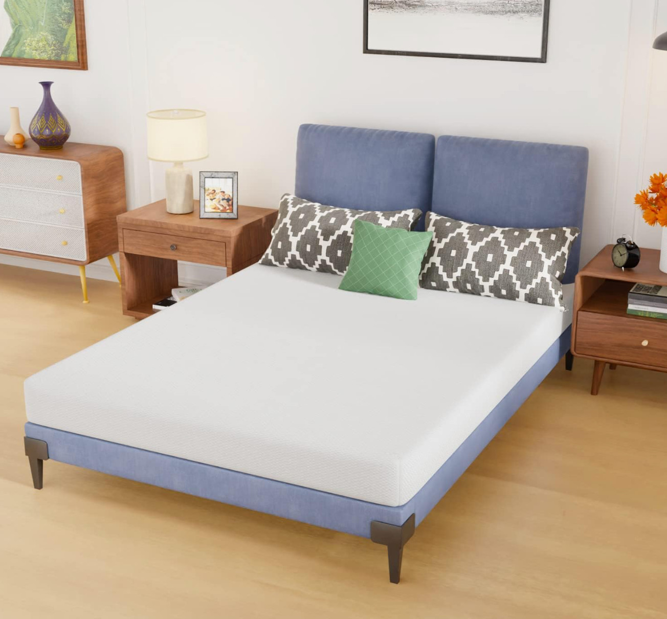 6 Inch Full Size Bunk Bed Memory Foam Mattress Medium Firm Colchon Full Cama NEW