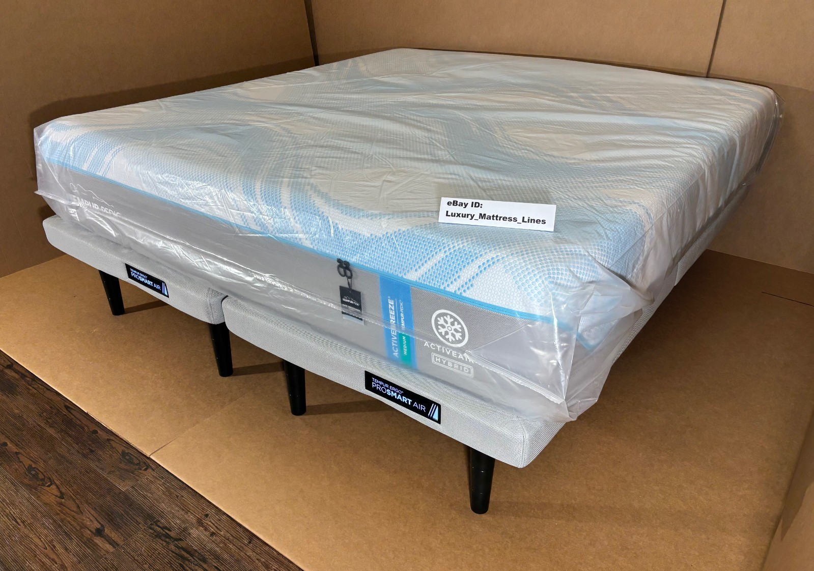 Tempurpedic ActiveBreeze King Mattress W/Pro Smart Air Adjustable Base NEW!