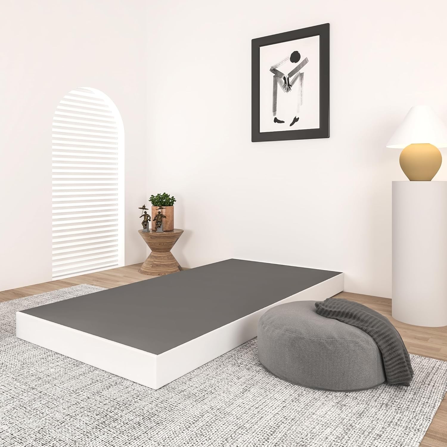 Box Spring Twin 5 Inch High Metal Twin Box Spring Only Heavy Duty Mattress Black