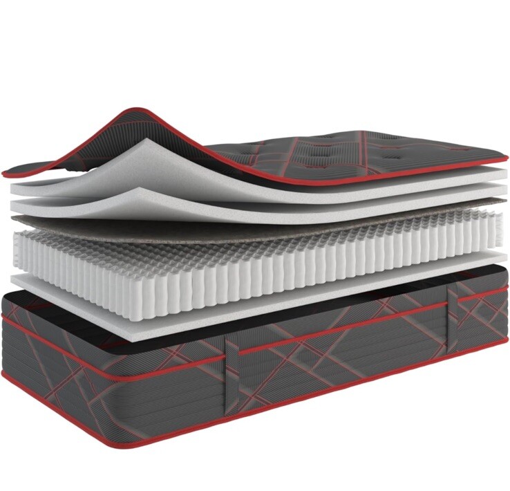 Ottomanson 13″ Twin Mattress in a Box Made in USA, Medium-Firm