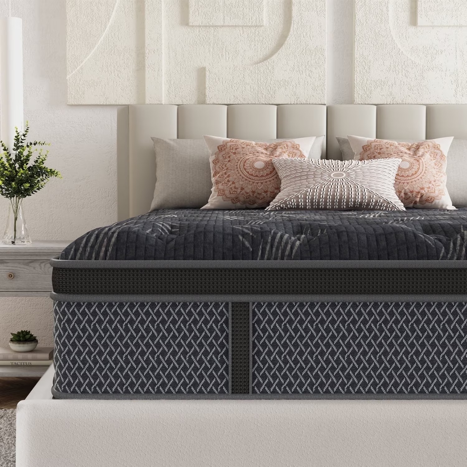 10″ Colchones FULL Size De Espuma 10 Pulgadas Memory Foam Mattress Hybrid Bed