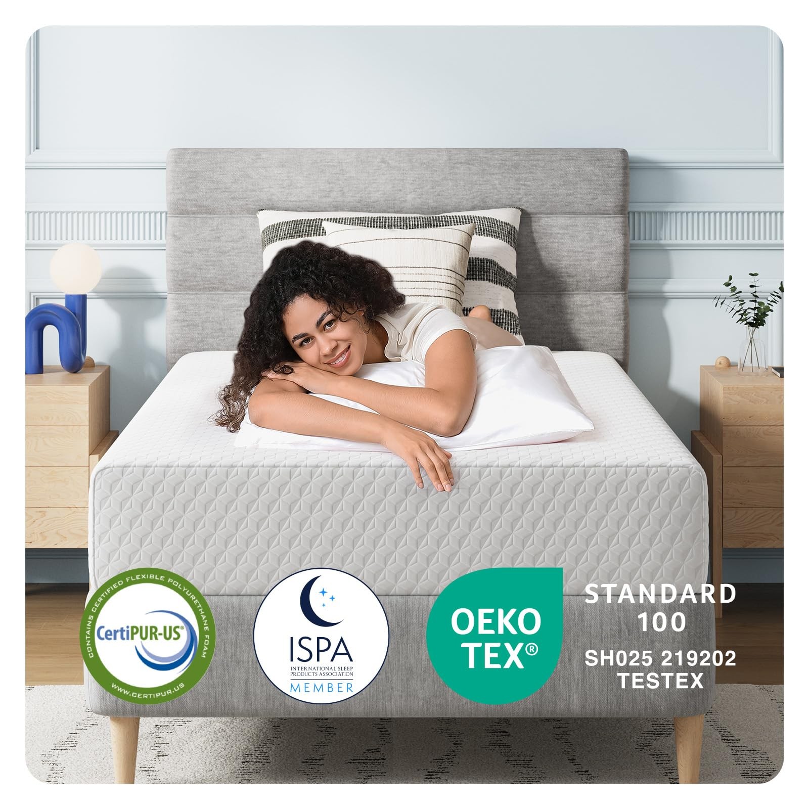Avenco Twin Size Mattress 8 Inch, Memory Foam Twin Mattress in a Box for Comfort
