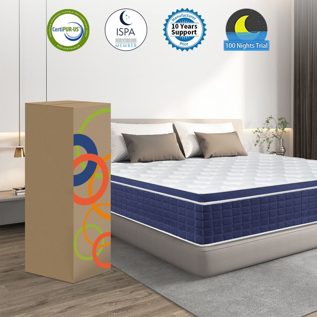 12/14 Inch Mattress Twin Full Queen King Size Medium Firm Soft Mattress in a box