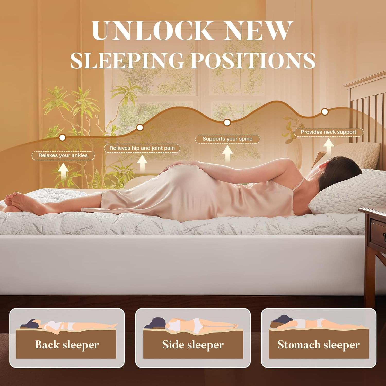 Waterproof King Size Mattress Topper, Soft Pillow Top, Deep Pocket Protector