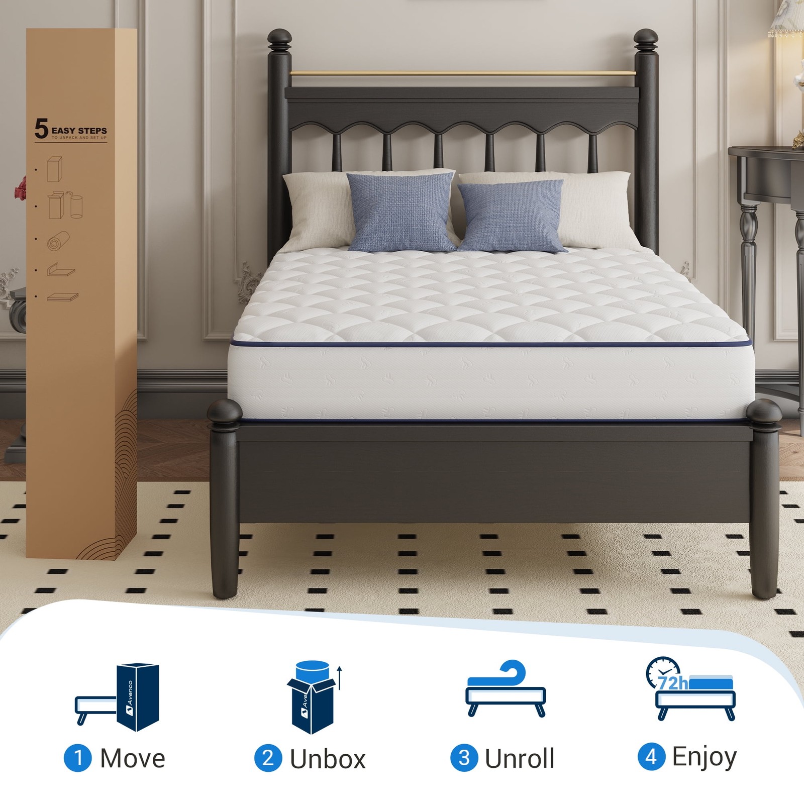 Colchón De Muelles Twin Size 6 Pulgadas Para Cama Colchones En Oferta Baratos US