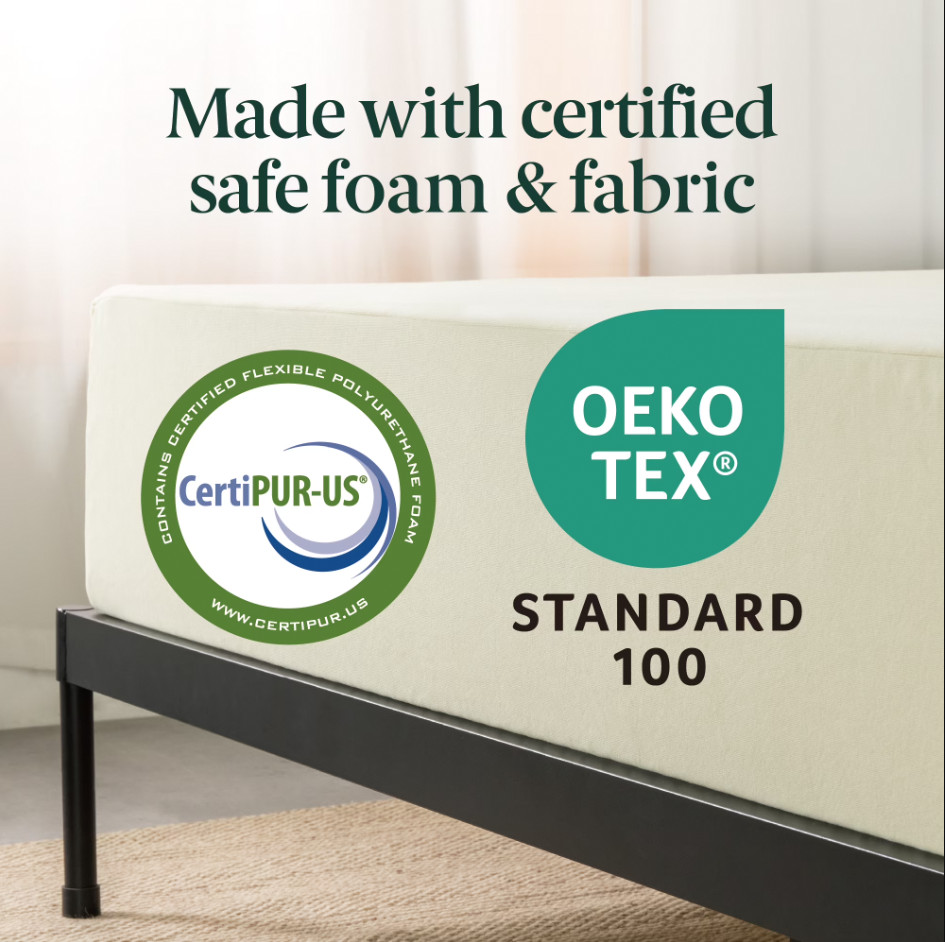 Zinus Gel Airflow 6″ Tight Top Memory Foam Mattress CertiPUR-US Certified, Twin