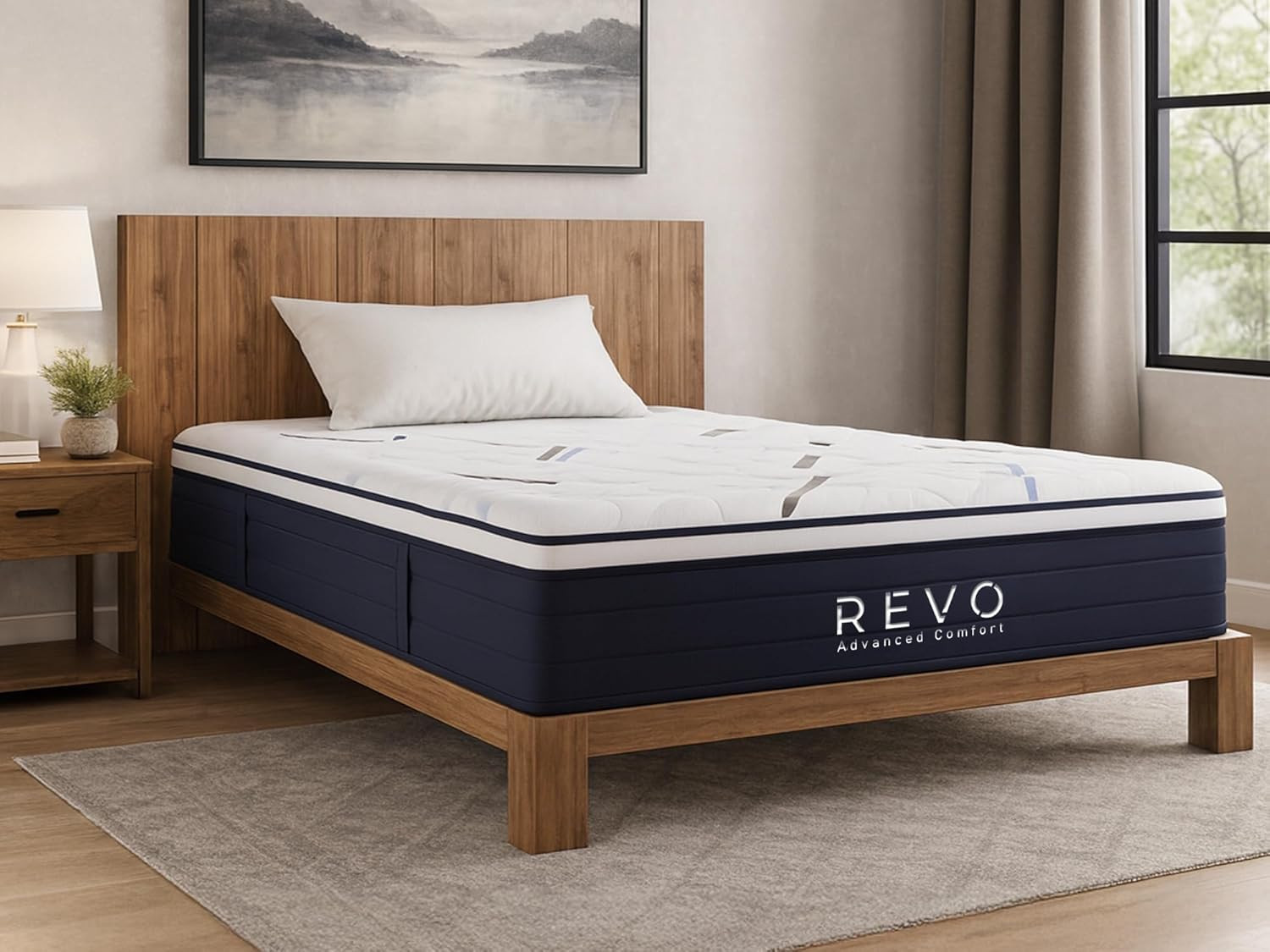 12-Inch King Hybrid Mattress with Cooling Gel Memory Foam & Coils