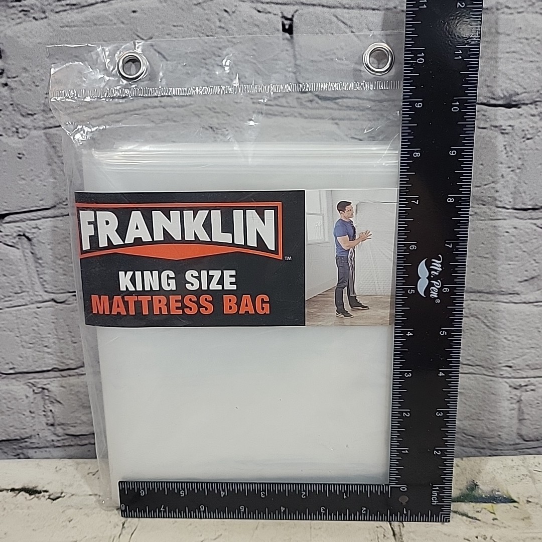 Franklin Mattress Bag King Size Protects Move Storage Clear 100in x 78in x 14in