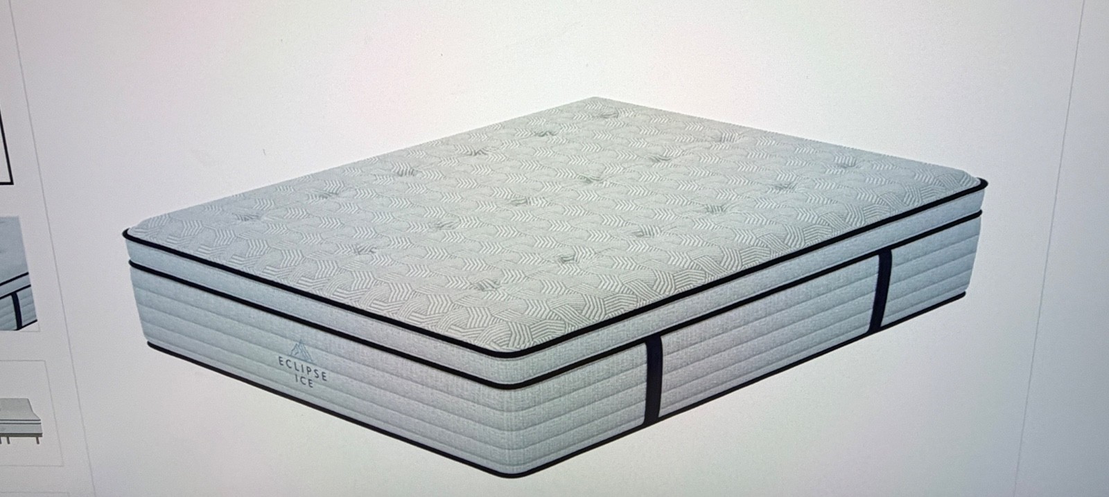 Eclipse C-Class White California King Mattress Brand New Plush Pillow Top