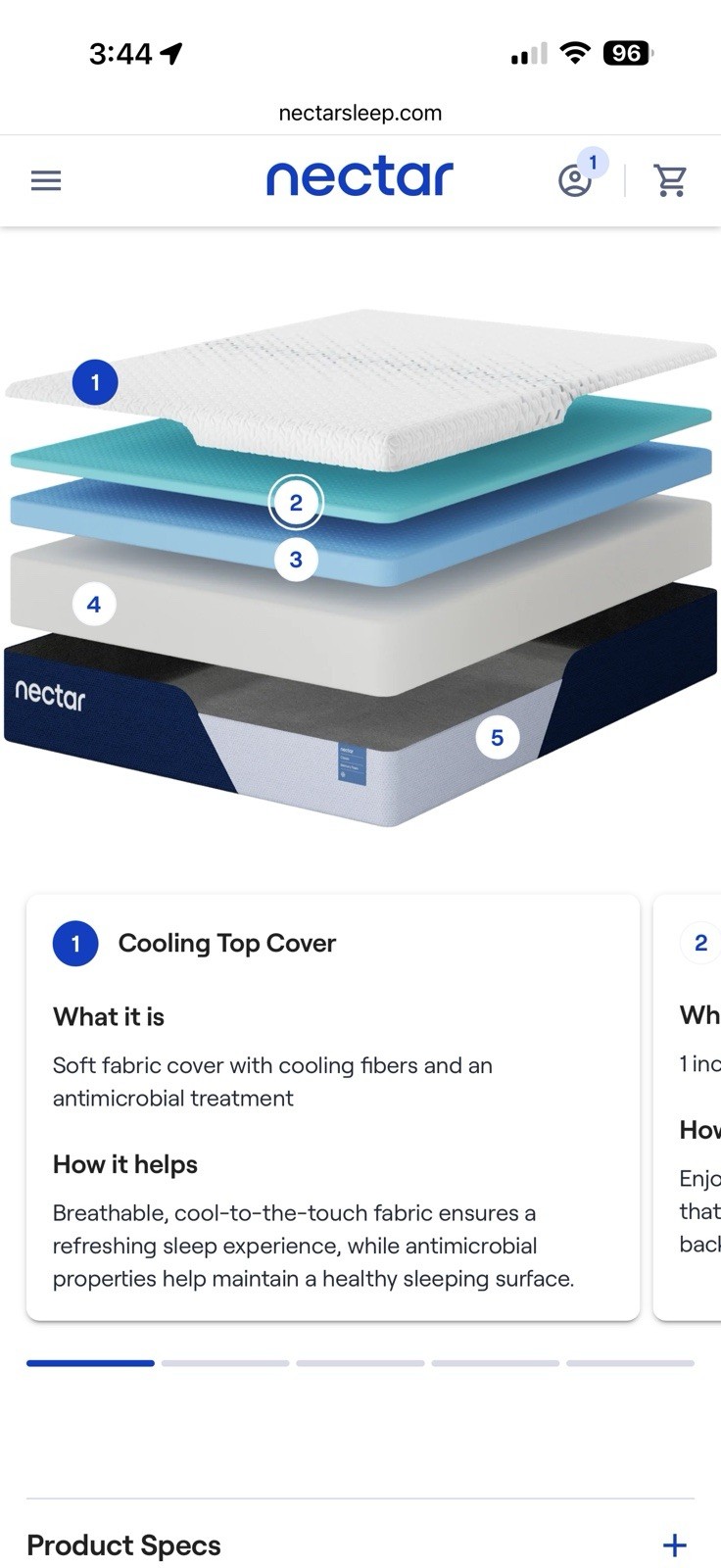 Nectar Premier Memory Foam Mattress California King 13″ Cooling Medium Firm