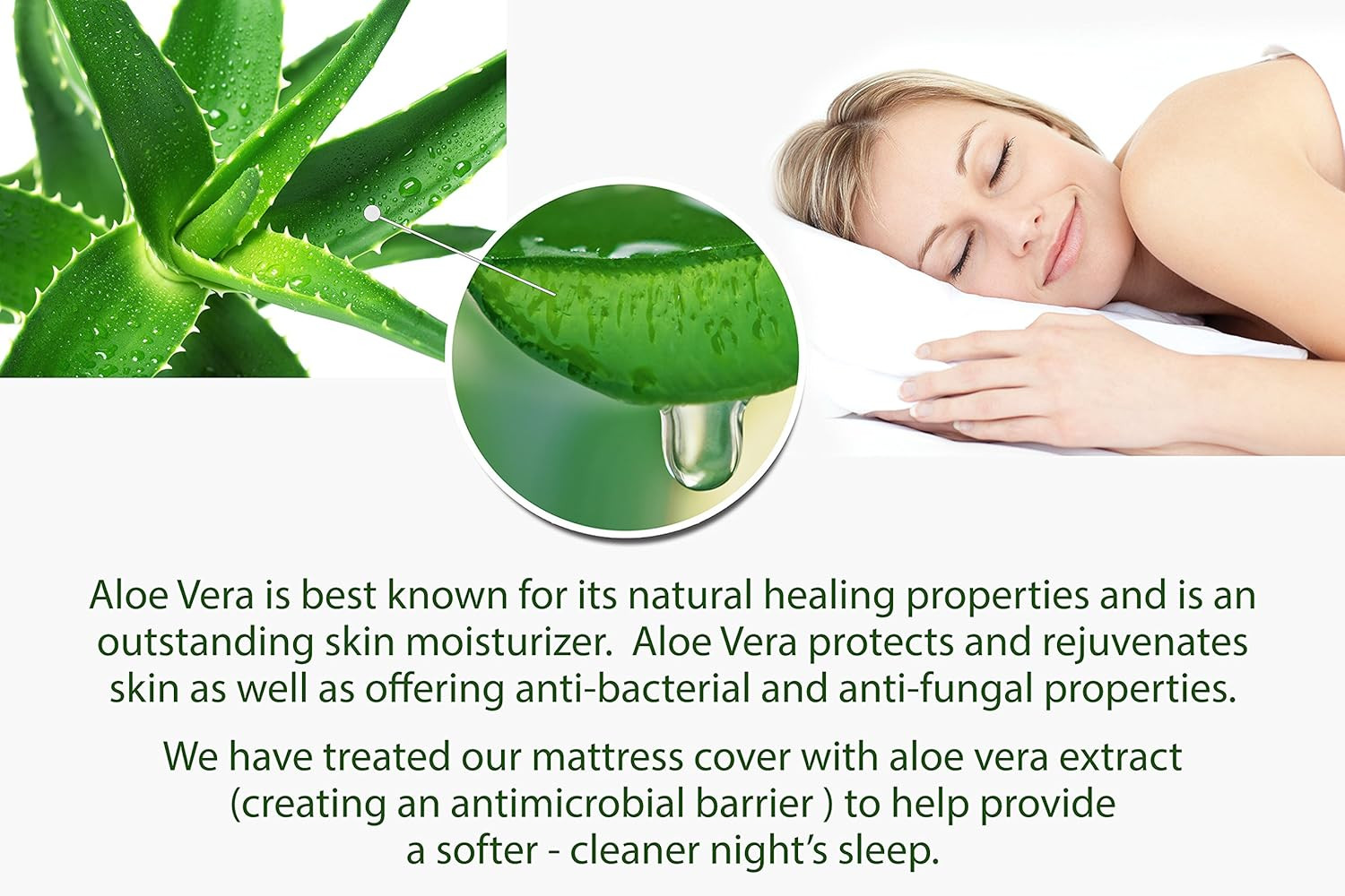 ALOE Infused Memory Foam Mattress in a Box, Roll-Compressed, 3-Layer Extra Firm
