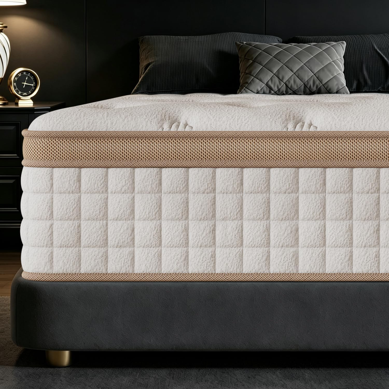 Queen Size Mattress (High-End Upgraded) Hotel-Level Luxury 12 Inch Hybrid Queen