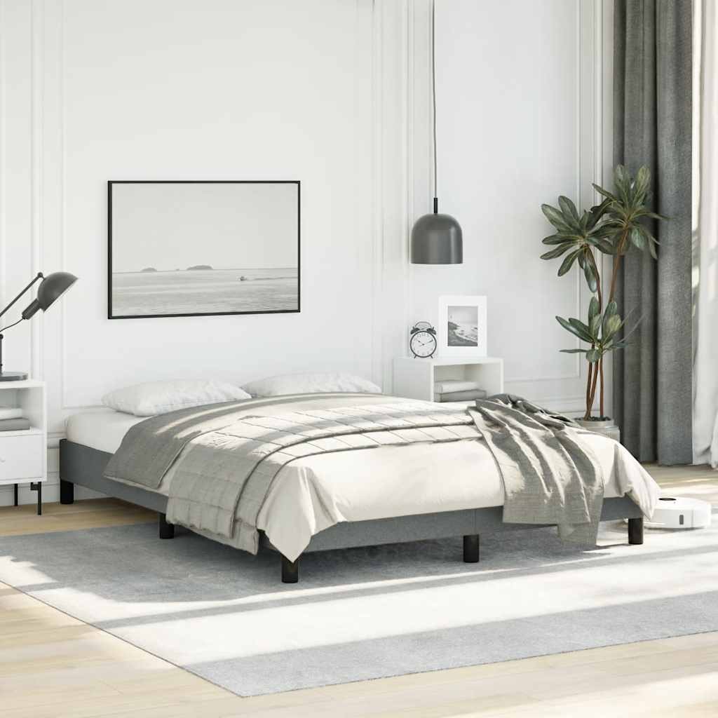 Bed Frame, Fabric, Easy Assembly, No Mattress vidaXL