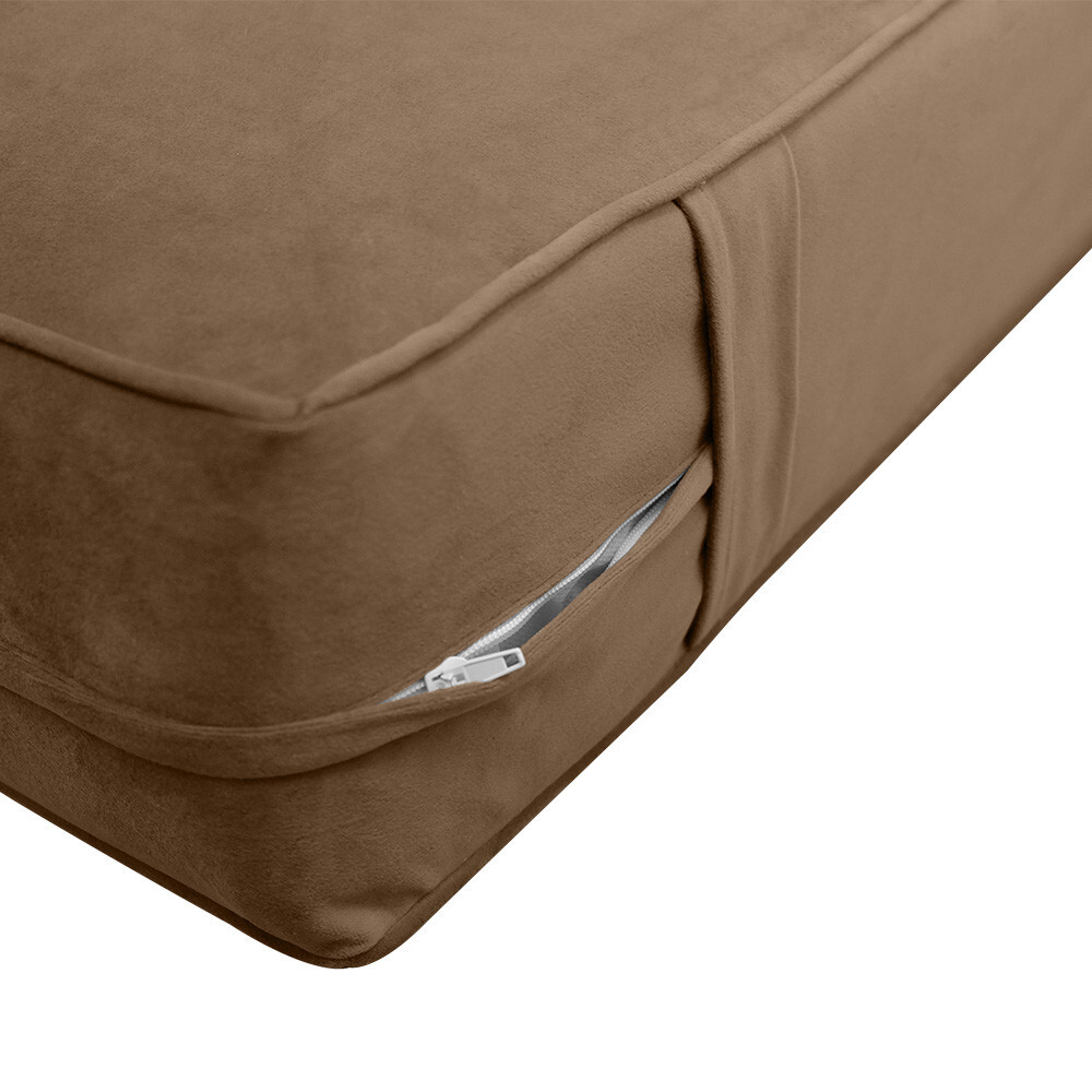 Same Pipe 6″ Twin 75x39x6 Velvet Indoor Daybed Mattress |COVER ONLY|-AD308