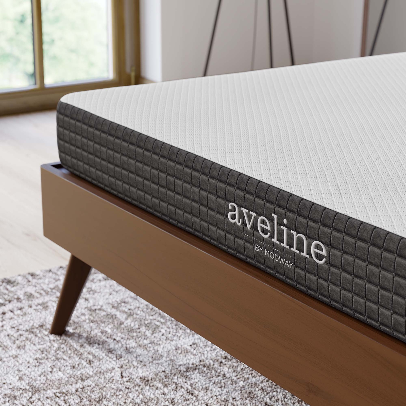 Modway 6″ Cool Gel-Infused Firm King Memory Foam Mattress With 10 Year Warranty