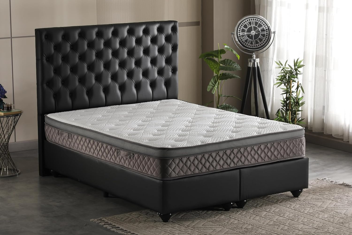 12″ Eurotop Hybrid Mattress – Firm Support & Pocketed Coils – USA Made