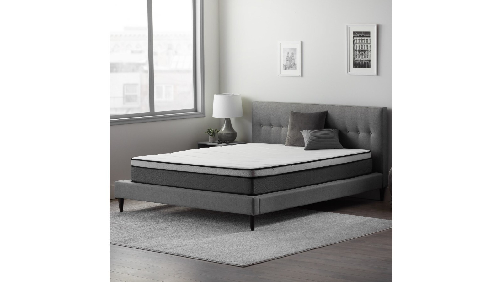 CVP Firm 12″ Mattress, Foam Encased Spring & Memory Foam Hybrid, Twin XL, New