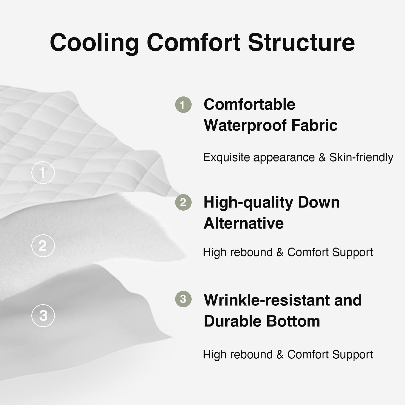 Full Mattress Topper, Soft Pillow Top for Dorm Bed, Breathable Quilted Mattre…