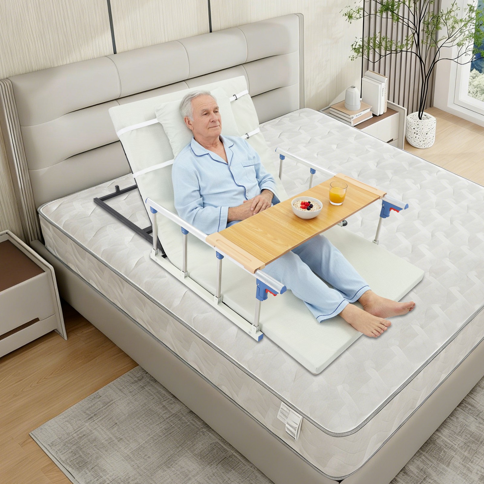 Electric Bed Lifting Backrest Steel/iron Flexible Support With Cervical Pillow