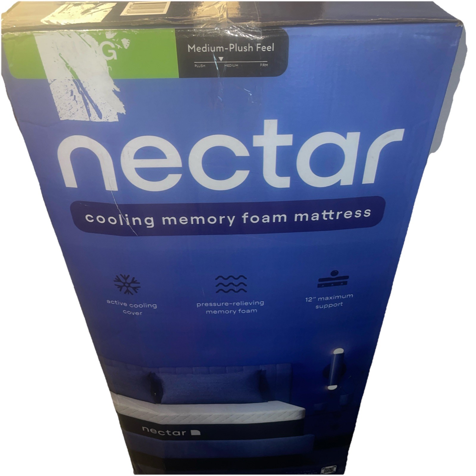 Nectar King Mattress 12″ Medium Firm Gel Memory Foam Cooling Comfort Technology