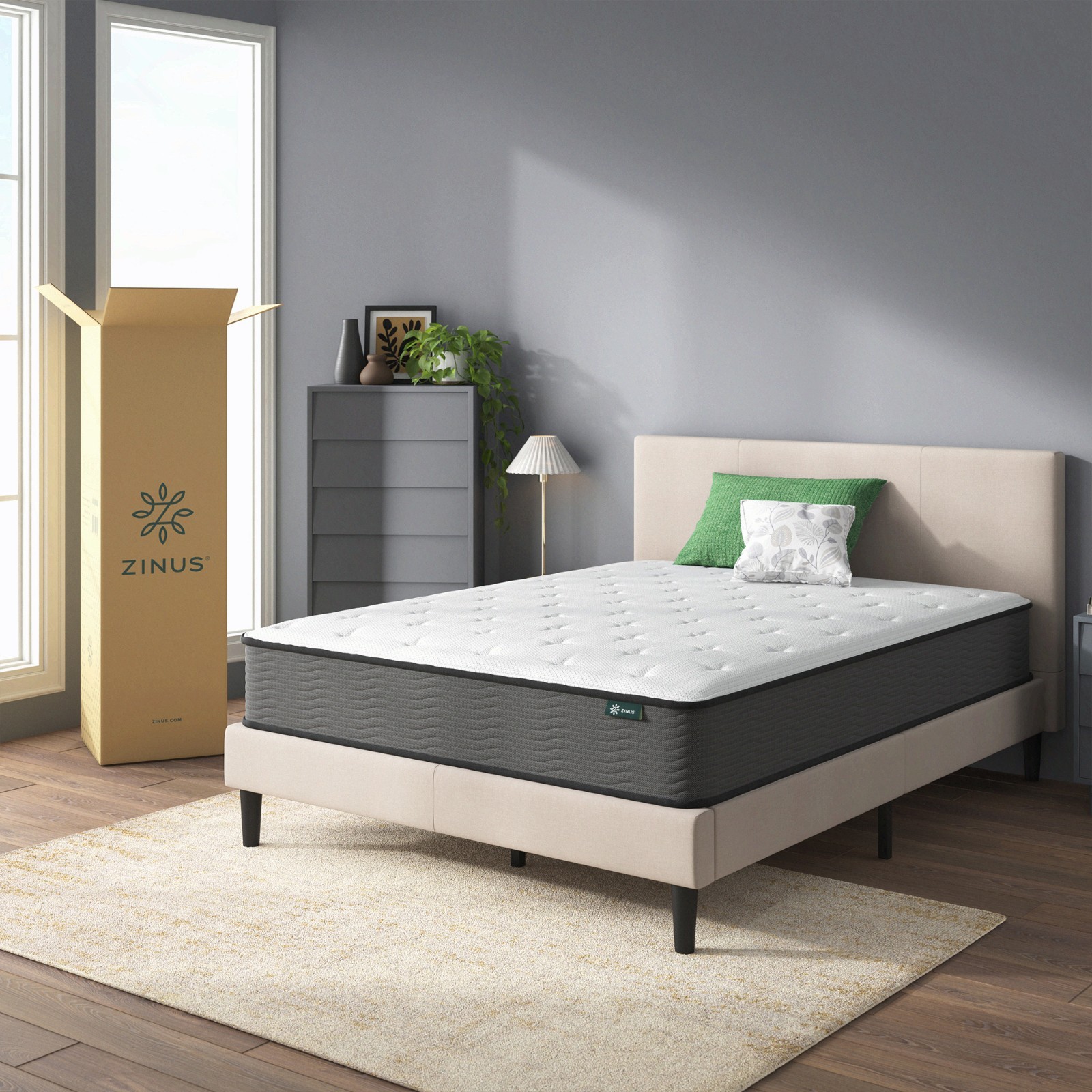Support Plus 10″ Twin Tight Top Medium Hybrid Mattress with Comfort Foam