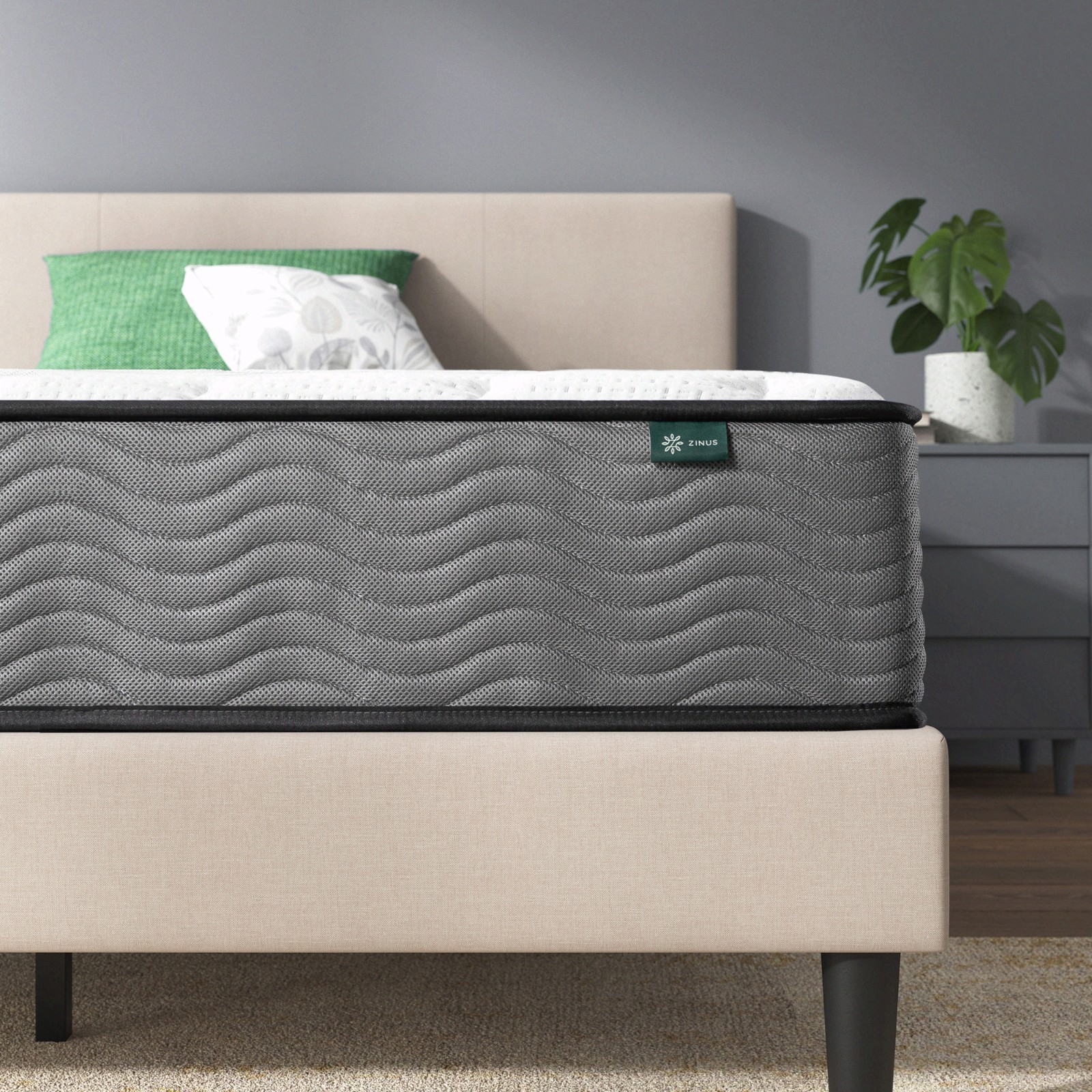 Support Plus 10″ Twin Tight Top Medium Hybrid Mattress with Comfort Foam