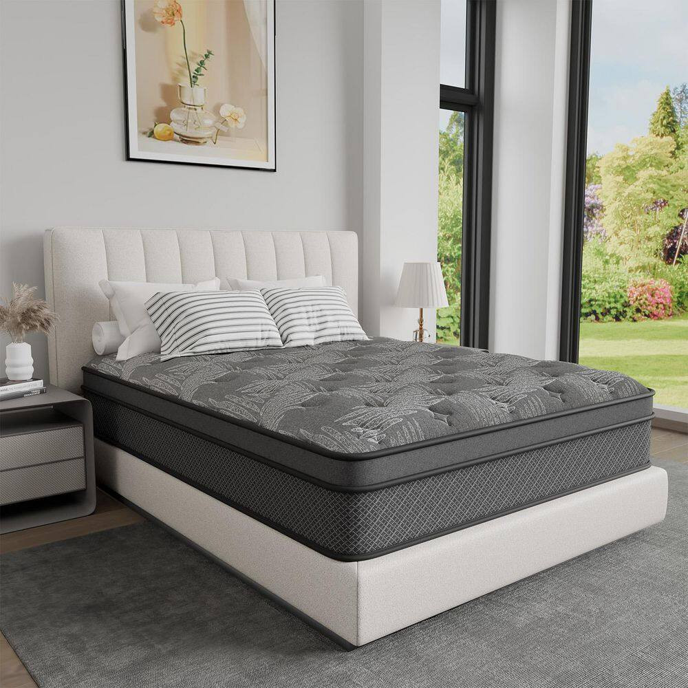 King Size 14 In. Firm Hybrid Innerspring Mattress with Gel Memory Foam, Motion I