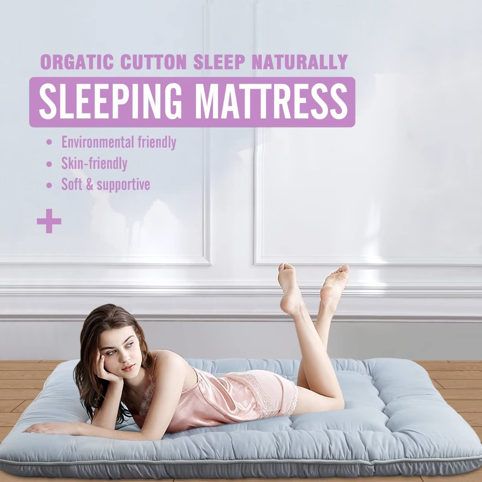 Sleeping Mat on Floor for Adults, Futon Mattress SleepMattress Pads Sleeping …