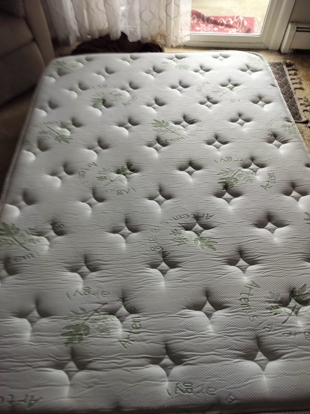 brand new pillow top full mattress opened it before looking at the size