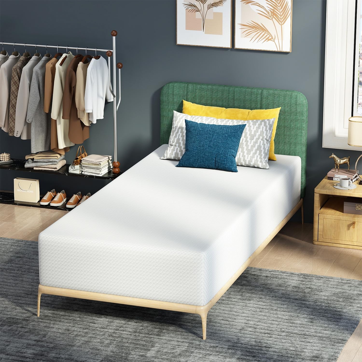 Twin-XL 12 Inch Gel Memory Foam Mattress Medium-Firm