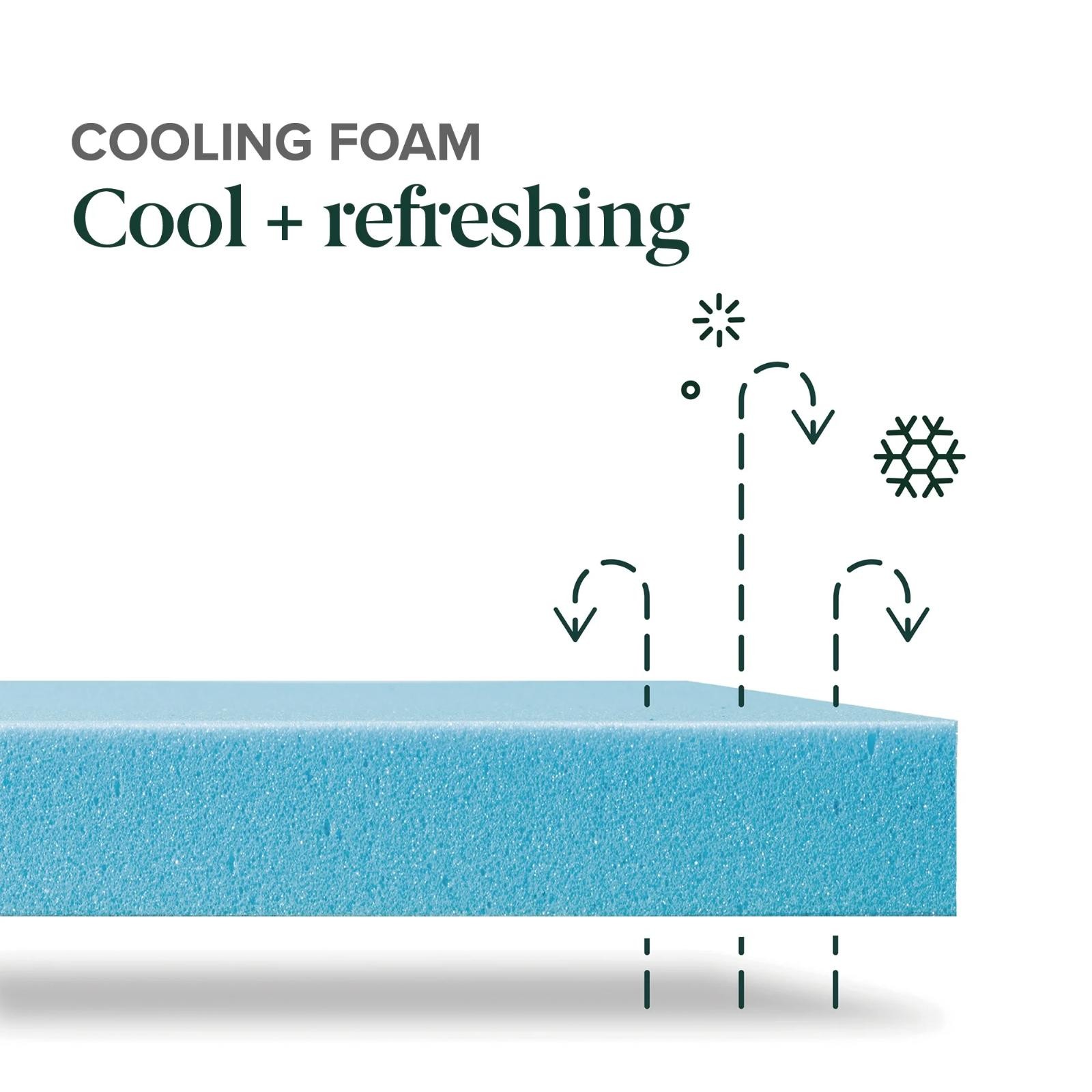 10″ Zinus Cooling Airflow Gel Memory Foam Mattress In A Box Bedding King Size