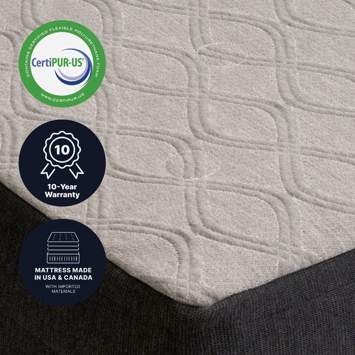 GhostBed Essential Twin XL Gel Memory Foam Mattress 11ESFM39 GhostBed 11ESFM39