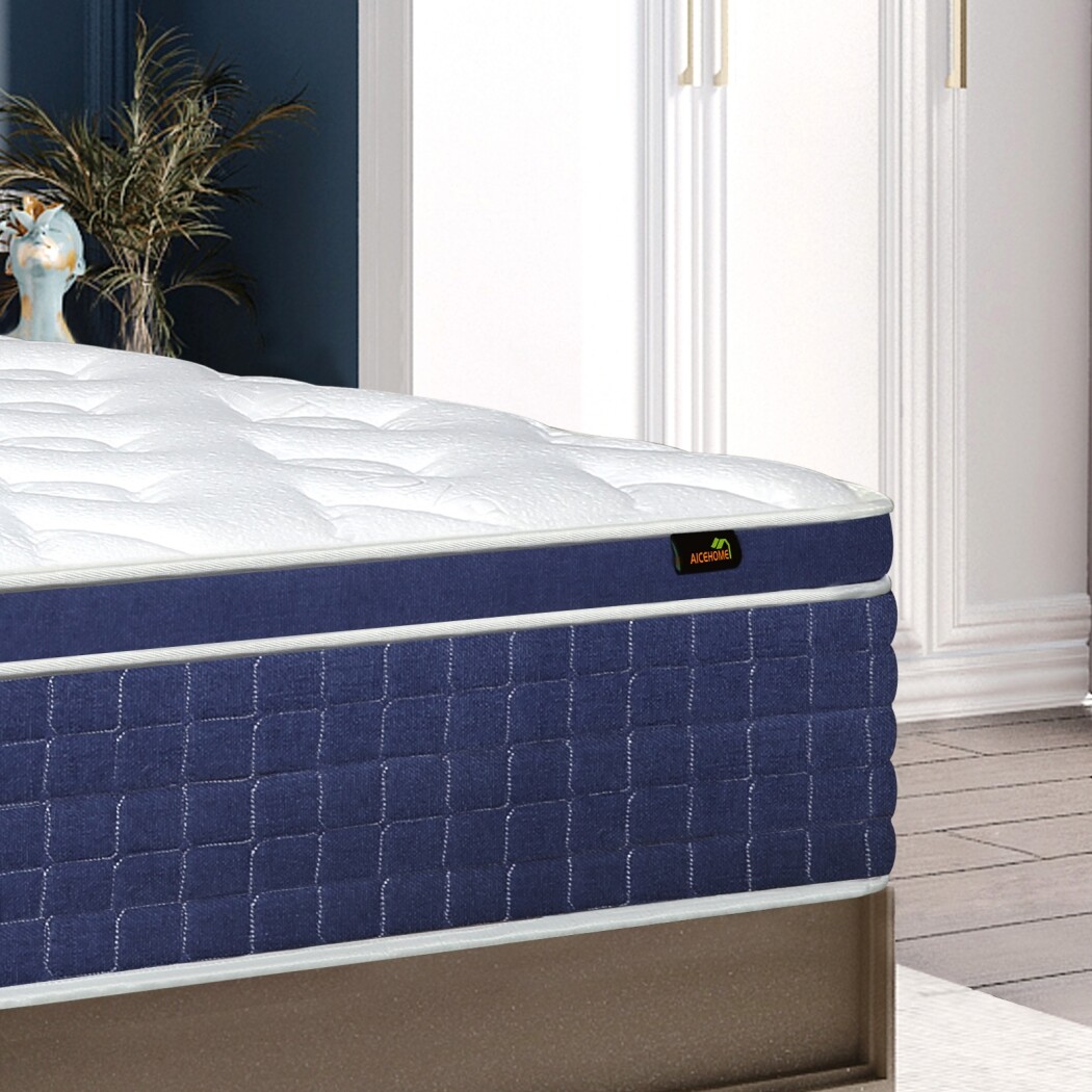12″ Memory Foam Mattress Hybrid Innerspring Twin Full Queen King Bed in a Box
