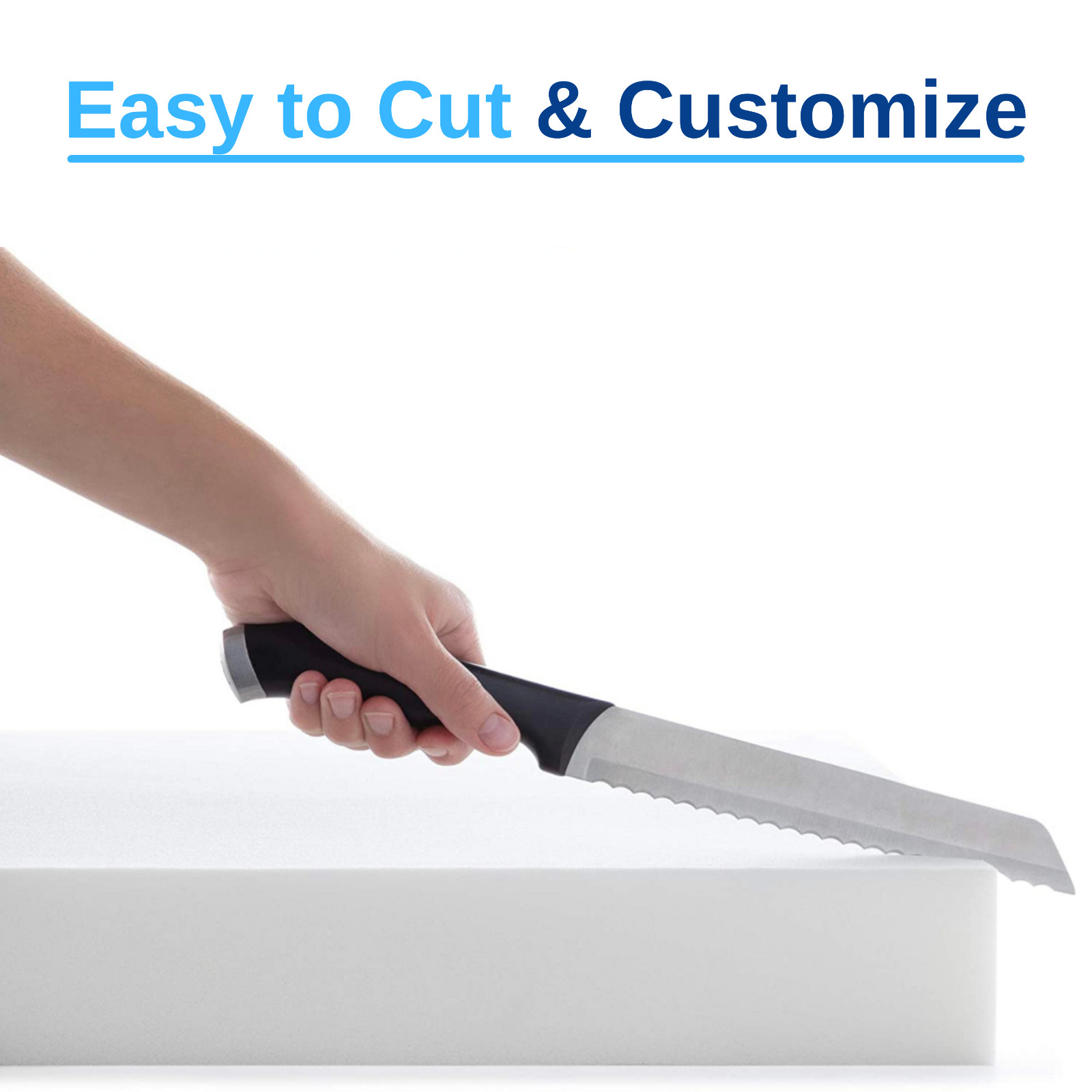 FoamRush 38″ x 80″ High Density Twin XL Bed Foam Mattress Replacement USA