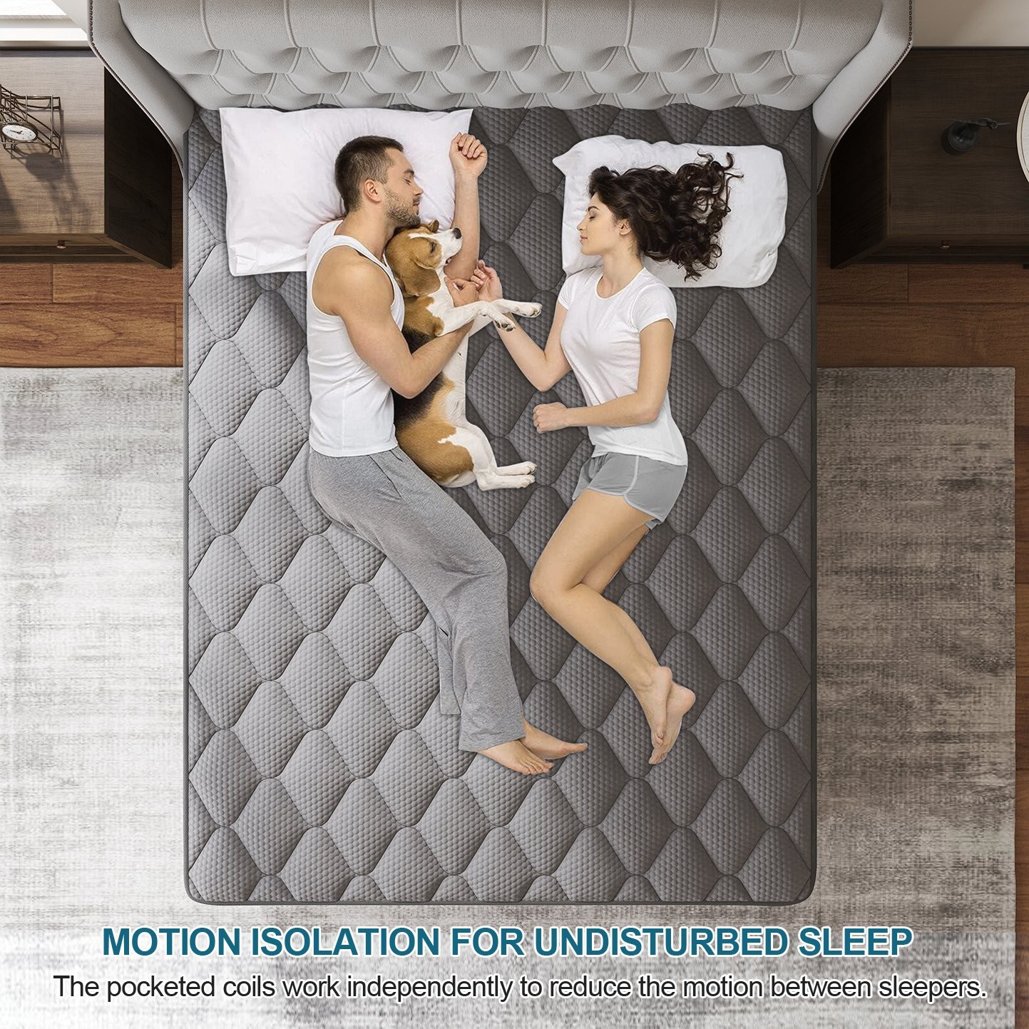 10″ Twin Full Queen King Size Mattress in a Box Hybrid Spring Gel Memory Foam