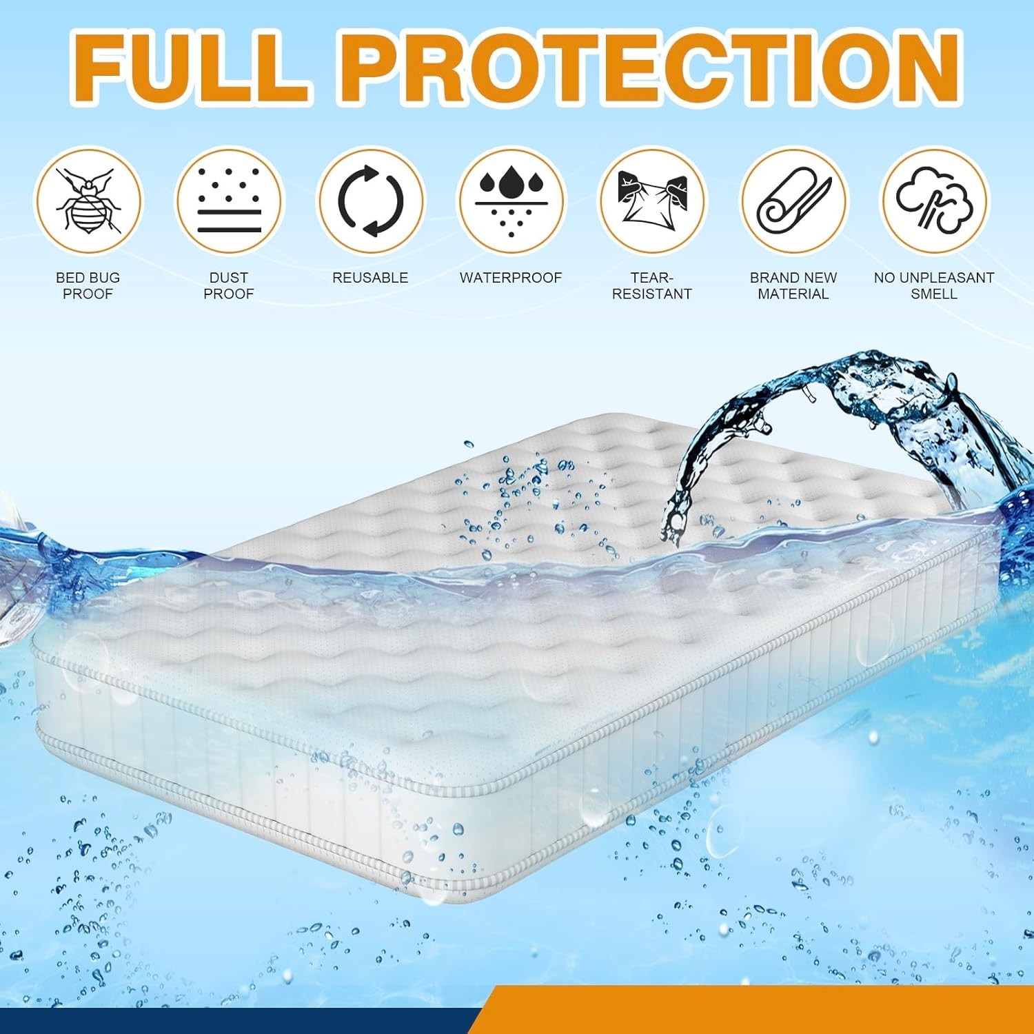 2 PK Queen Mattress Bags for Moving Storage,Mattress Bag for Disposal, Mattre…
